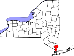 NY State map with Westchester County highlighted.